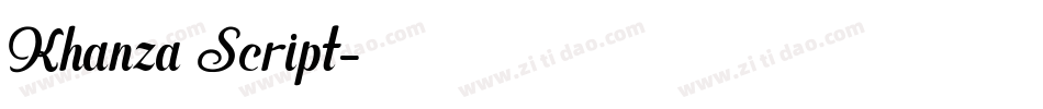 Khanza Script字体转换